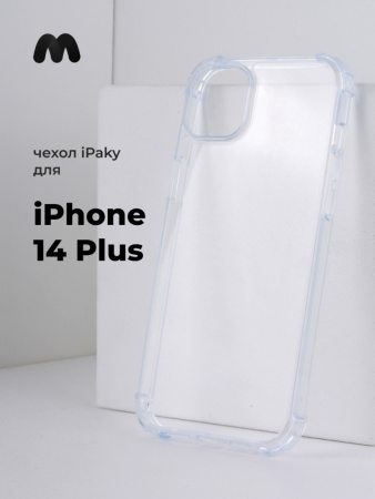 Чехол бампер iPaky Crystal для iPhone 14 Plus (прозрачный)