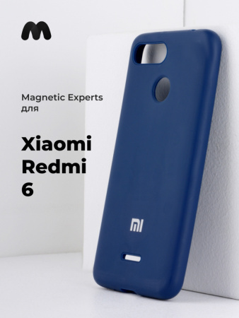 Чехол бампер Magnetic Experts для Xiaomi Redmi 6 (темно-синий)