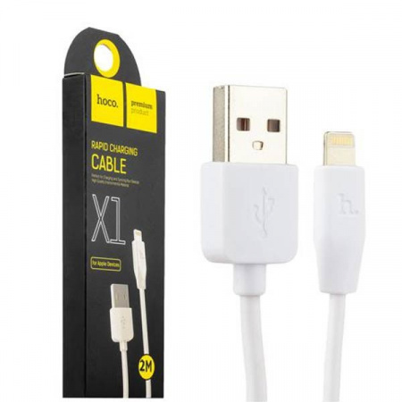 Кабель Hoco Rapid X1 USB - Lightning (2 м, белый)