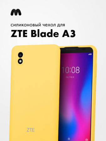 Силиконовый чехол для ZTE Blade A3 (2020) (желтый)