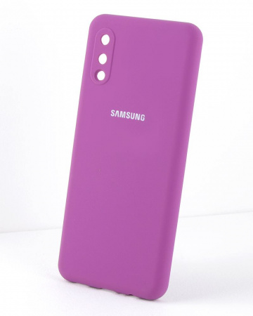 Силиконовый чехол для Samsung Galaxy A02 (фиолетовый)