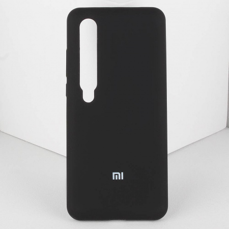 Силиконовый чехол для Xiaomi Mi 10 (черный)