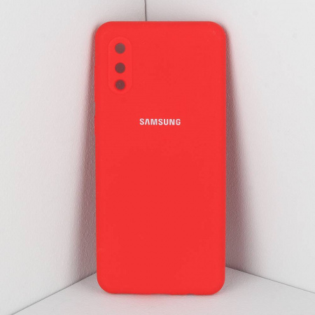 Силиконовый чехол для Samsung Galaxy A02 (красный)