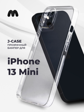 Чехол бампер J-Case для iPhone 13 mini (прозрачный)