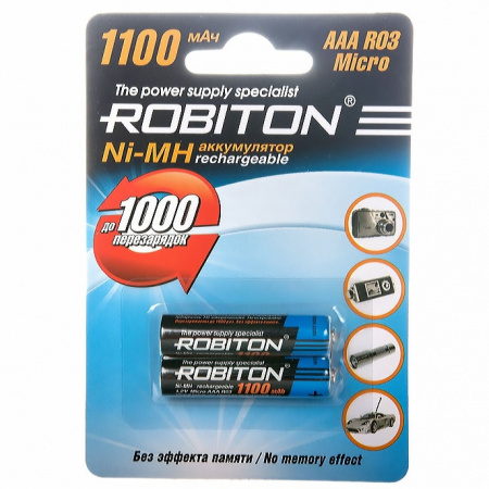 Аккумулятор Ni-Mh Robiton AAA 1100 мА·ч