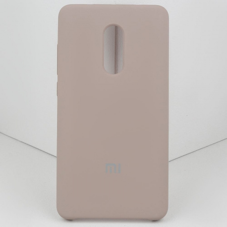 Чехол бампер Silicone Cover для Xiaomi Redmi Note 4, Note 4X (пудровый)