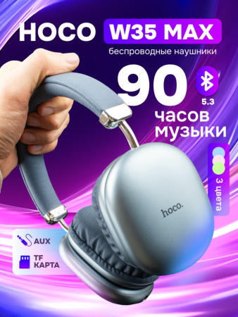 Накладные беспроводные наушники Hoco W35 Max (синий)